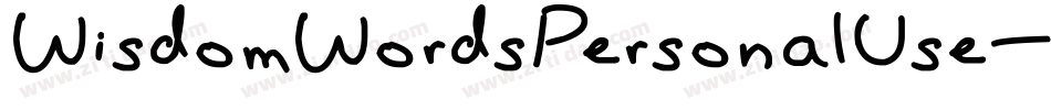 WisdomWordsPersonalUse-r9E9字体转换