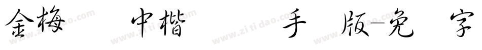 金梅简体中楷国际码手机版字体转换