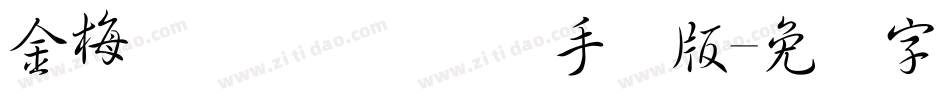 金梅简体细圆国际码手机版字体转换