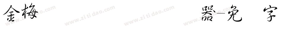 金梅简体细圆国际码转换器字体转换