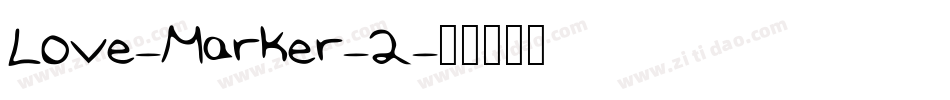 Love-Marker-2字体转换