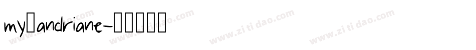 my_andriane字体转换