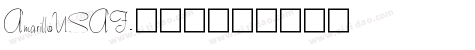AmarilloUSAF字体转换