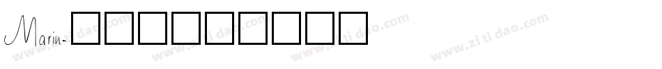 Marin字体转换