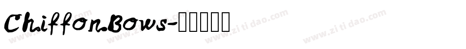 ChiffonBows字体转换