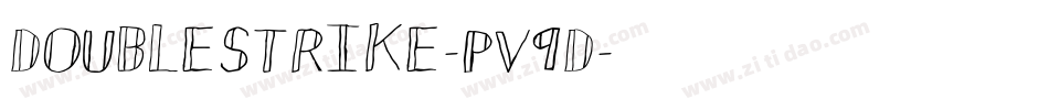 Doublestrike-Pv9d字体转换