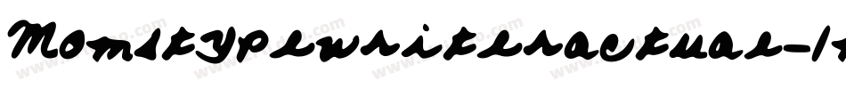 Momstypewriteractual-1mOZ字体转换