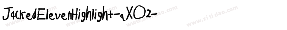 JackedElevenHighlight-qXO2字体转换