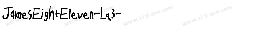 JamesEightEleven-Lq3字体转换