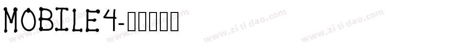 MOBILE4字体转换