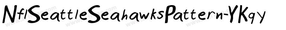 NflSeattleSeahawksPattern-YKqy字体转换