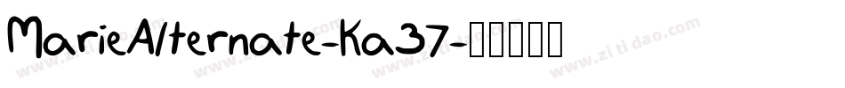 MarieAlternate-Ka37字体转换