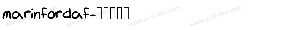 marinfordaf字体转换