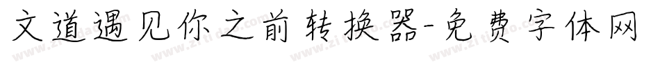 文道遇见你之前转换器字体转换