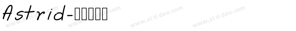 Astrid字体转换