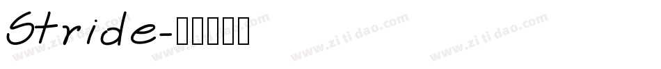 Stride字体转换