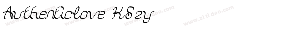 AuthenticLove-K5zy字体转换
