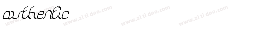 authentic字体转换