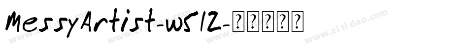 MessyArtist-w51Z字体转换