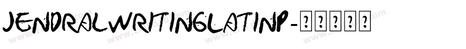 JendralWritingLatinP字体转换
