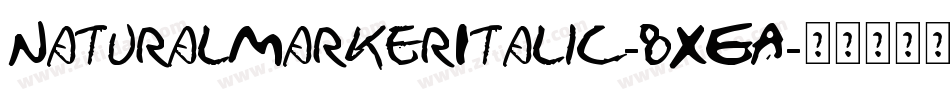 NaturalMarkerItalic-8XEA字体转换