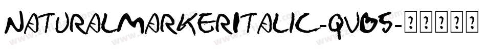 NaturalMarkerItalic-qvB5字体转换