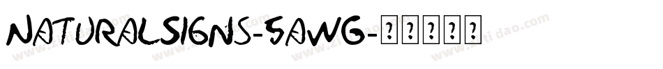 NaturalSigns-5aWG字体转换