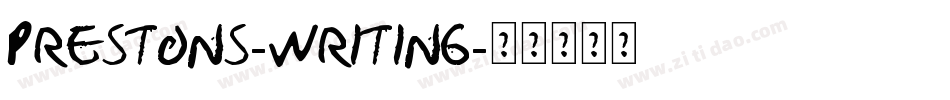 Prestons-Writing字体转换