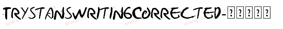 TrystansWritingCorrected字体转换