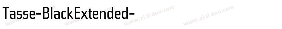 Tasse-BlackExtended字体转换