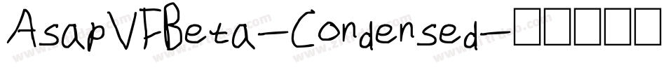 AsapVFBeta-Condensed字体转换