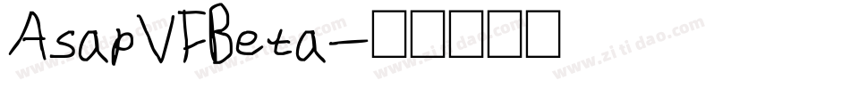 AsapVFBeta字体转换