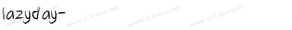 lazyday字体转换