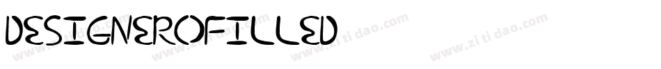 DesigneroFilled字体转换