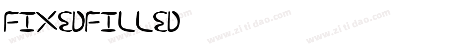 FixedFilled字体转换