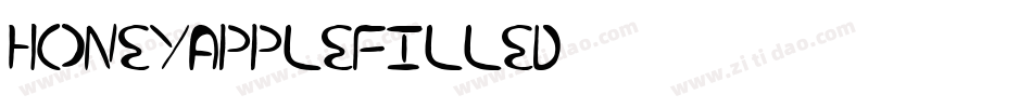 Honey-Apple-Filled字体转换