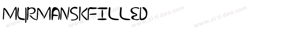 MurmanskFilled字体转换