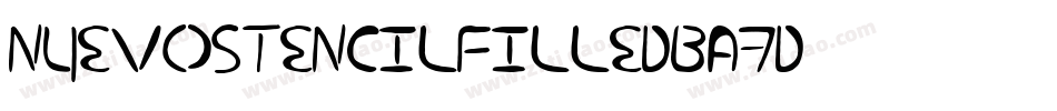 NuevostencilFilled-BA7d字体转换