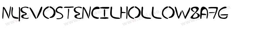 NuevostencilHollow-8A7g字体转换
