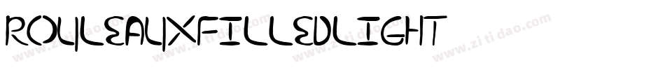 RouleauxFilledLight字体转换