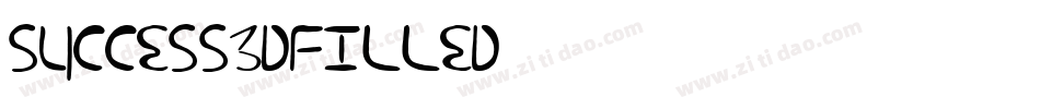 Success3DFilled字体转换