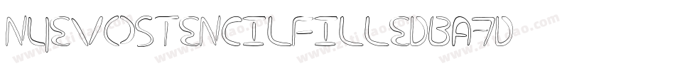NuevostencilFilled-BA7d字体转换