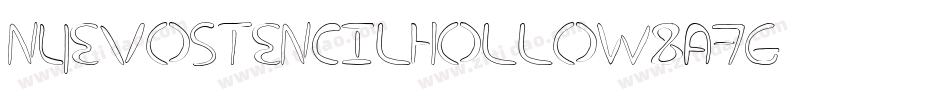 NuevostencilHollow-8A7g字体转换