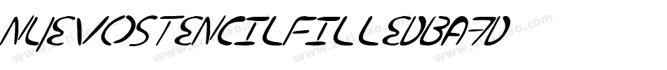 NuevostencilFilled-BA7d字体转换
