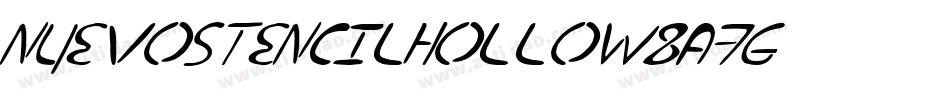 NuevostencilHollow-8A7g字体转换