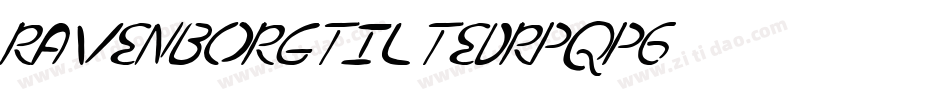 RavenborgTilted-RpqP6字体转换