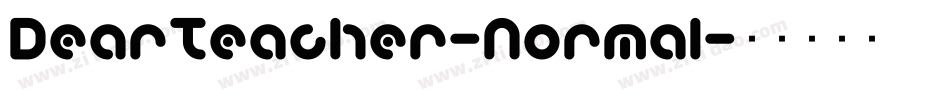 DearTeacher-Normal字体转换