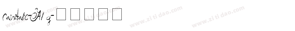 RainItalic-Al8g字体转换