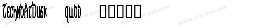 TechnoAtDusk-qwod字体转换