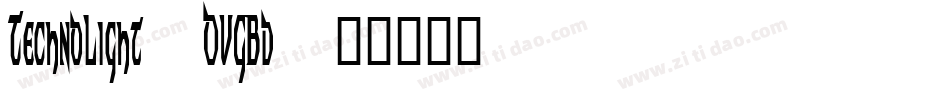 TechnoLight-OVGBd字体转换